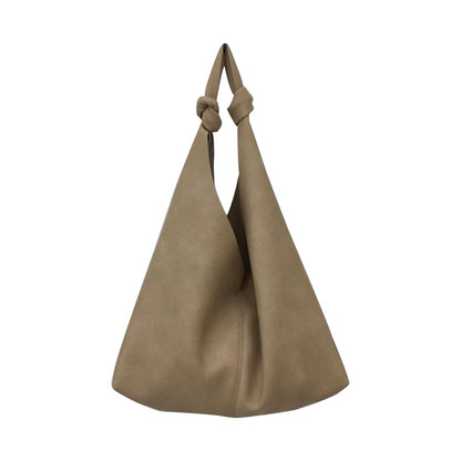 Bolso versátil de cuero suave de gran capacidad Bolso de hombro simple