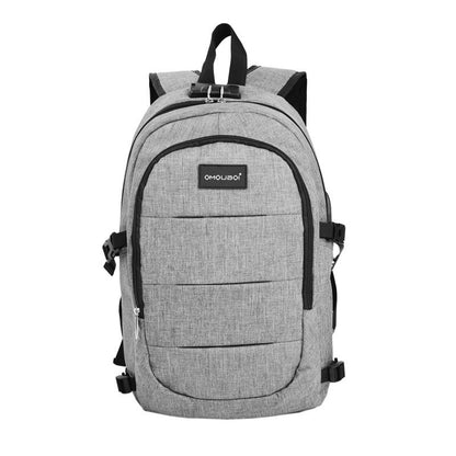 Multifunctional Leisure Backpack With USB Interface Earphone Hole