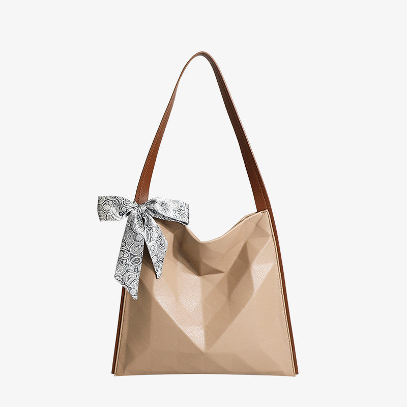 Large-capacity Tote Bag Fashion Geometric Rhombus One-shoulder