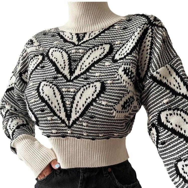 Ins Trendy Slim-fit Long-sleeved Sweater For Women Autumn And Winter