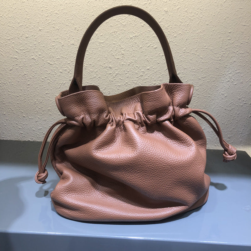 Bolso de cubo de cuero de moda nuevo para mujer