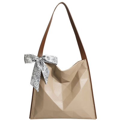 Large-capacity Tote Bag Fashion Geometric Rhombus One-shoulder