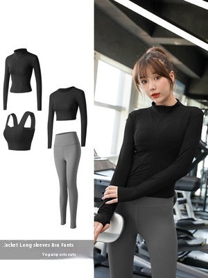 Long Sleeve Sports Yoga Suit Women