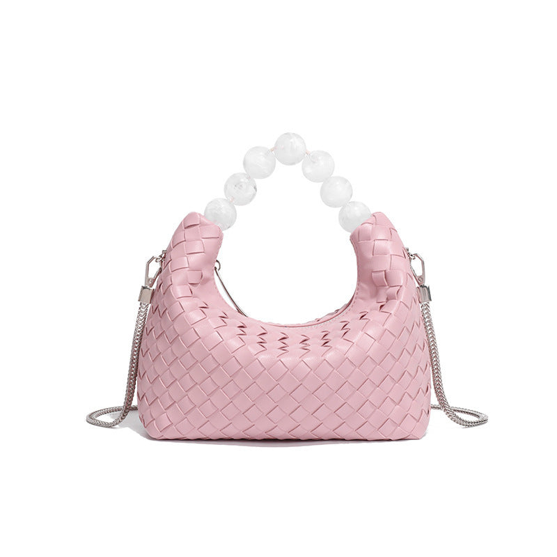 Bolso de mano de perlas de estilo sencillo para mujer