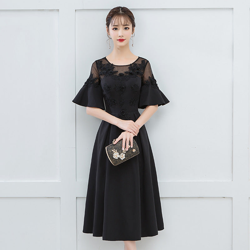 Women's Fashionable Temperament Long Slimming Dress