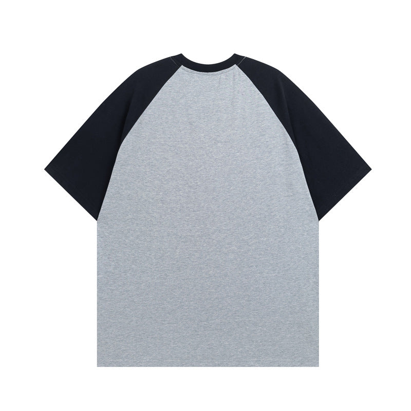 Mode nationale amusante et mignonne impression de chat doux manches courtes Raglan