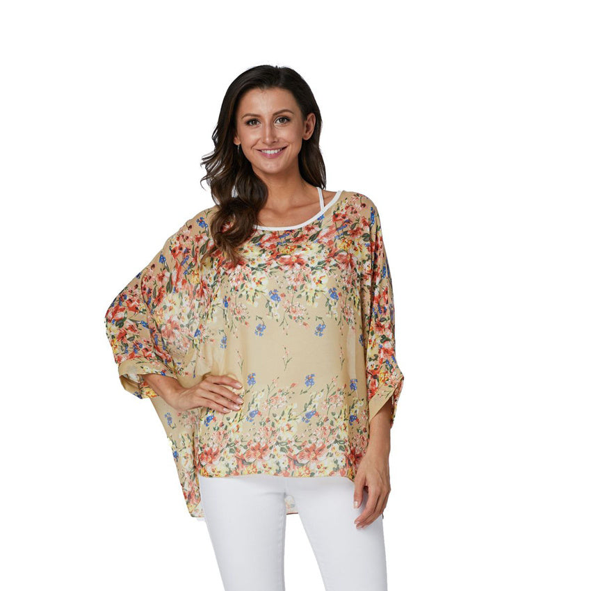 Ops Shirt Casual Beach Boho Blouses Female Oversize Clothing