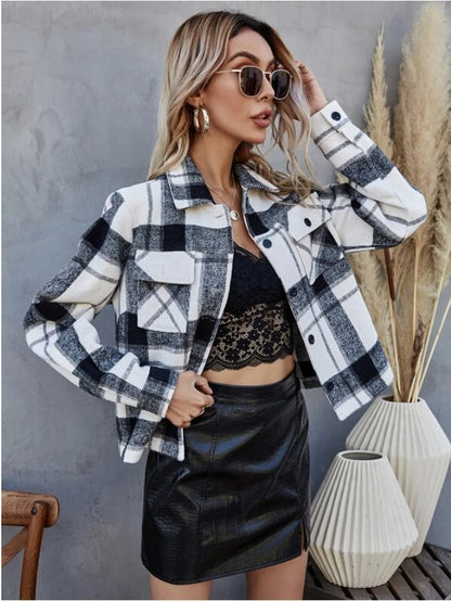 Lapel Cardigan Long Sleeve Short Jacket