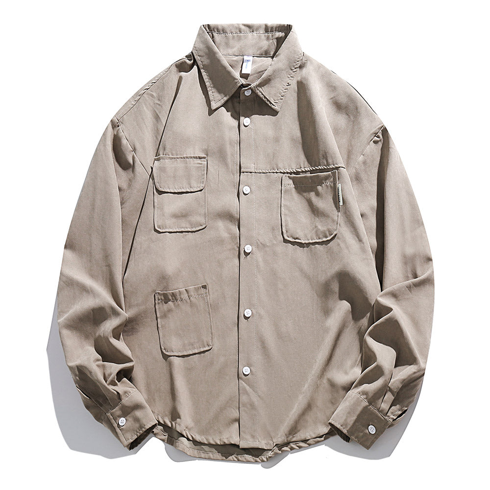 Japanese Vintage Loose Fitting Work Shirt