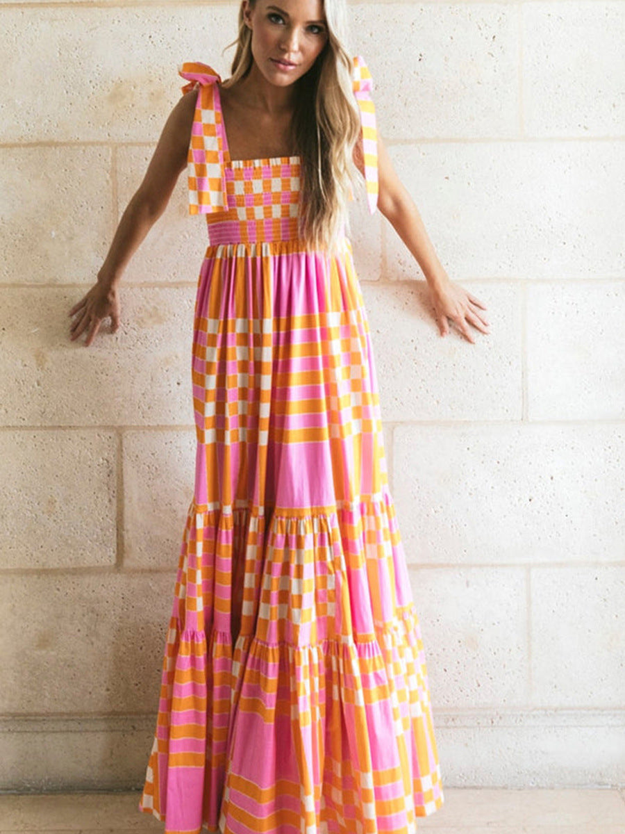 Vestido de cintura alta nuevo de moda para mujer