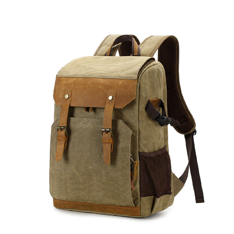 Outdoor Bag Canvas Casual Backpack Camera Bag