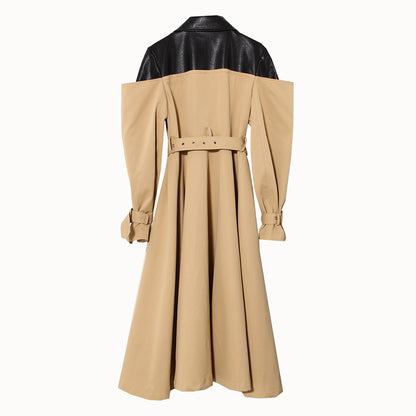 Women's Double Breasted Overknee Coat