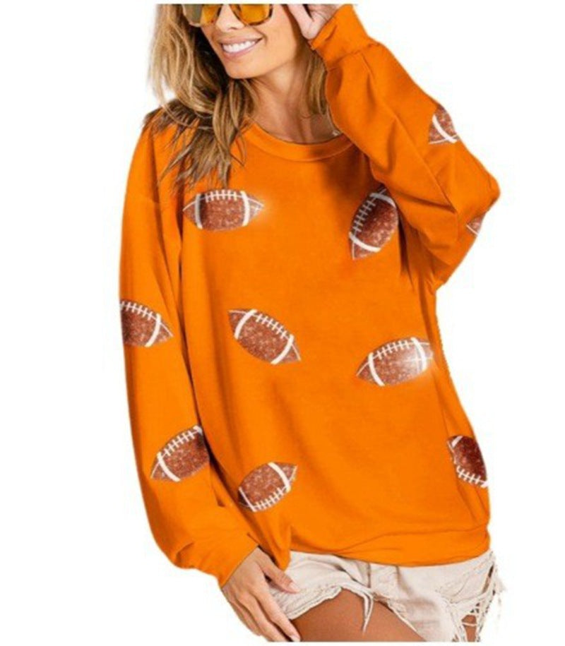 Women's Loose Casual Rugby Sweater