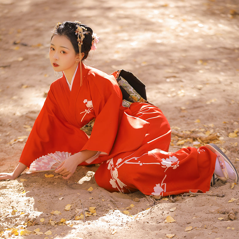 Japanese Traditional Kyoto Girls Annual Party Dress