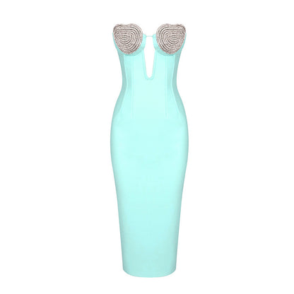 Women's Tube Top Hollow Dress