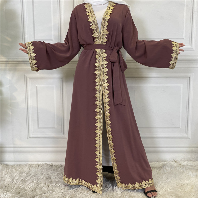 Cardigan décontracté style long islamique