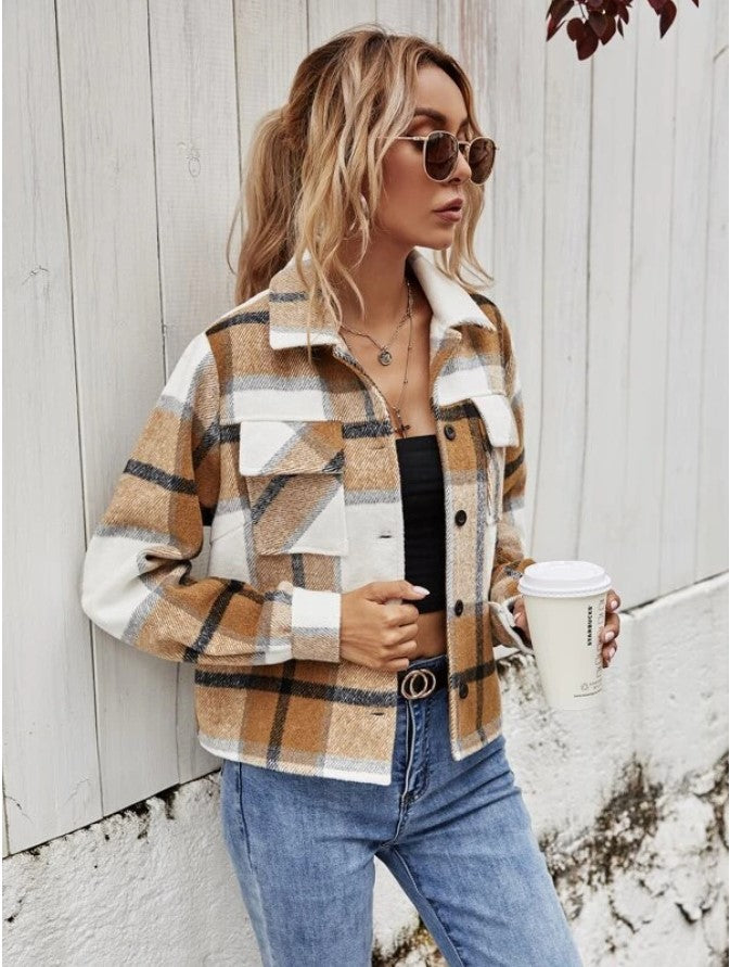 Lapel Cardigan Long Sleeve Short Jacket