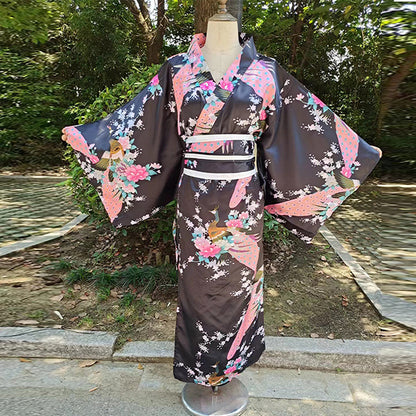 Traje tradicional de mujer Albornoz Anime Cosplay Traje de fotografía Kimono