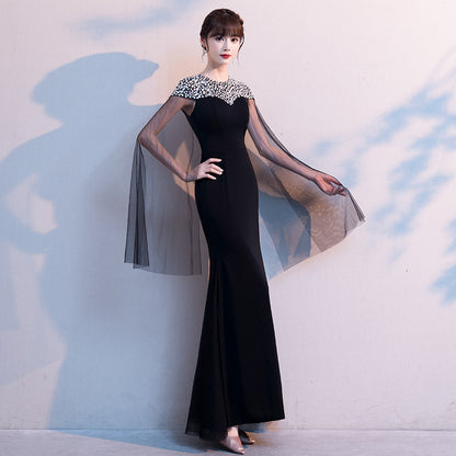 Evening Dress Female Fishtail Host Dress