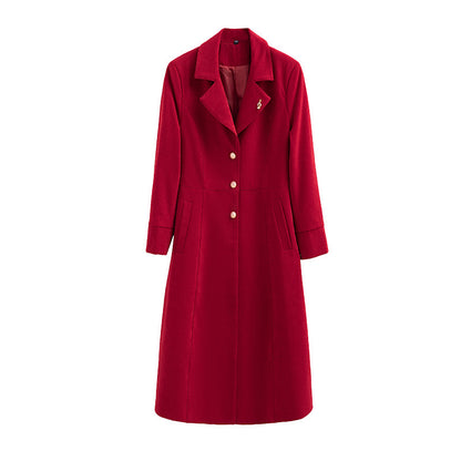 Women's Casual Solid Color Trench Coat