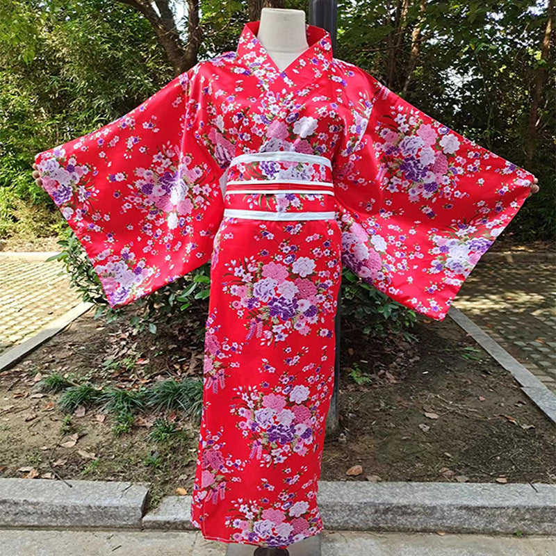 Traje tradicional de mujer Albornoz Anime Cosplay Traje de fotografía Kimono