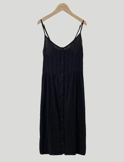 Early Spring Single-breasted Dignified Hollow Lace Mid-length Sling Dress