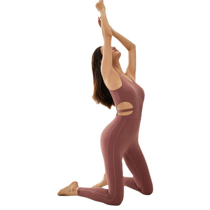 Beautiful Back One Piece Yoga Suit Showing Buttocks Quick-drying And Breathable