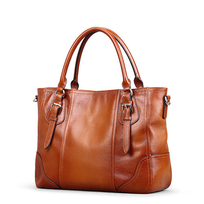 Women's Retro Top Layer Cowhide Single Shoulder Bag