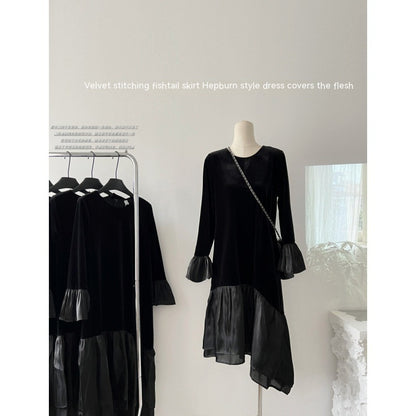 Women's Fashion Velvet Loose Dress