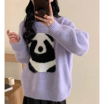 Lindo Panda Lazy Sweater Mujer