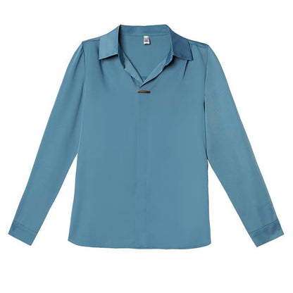 Women's New Fashionable Lapel Loose And Slim Shirt