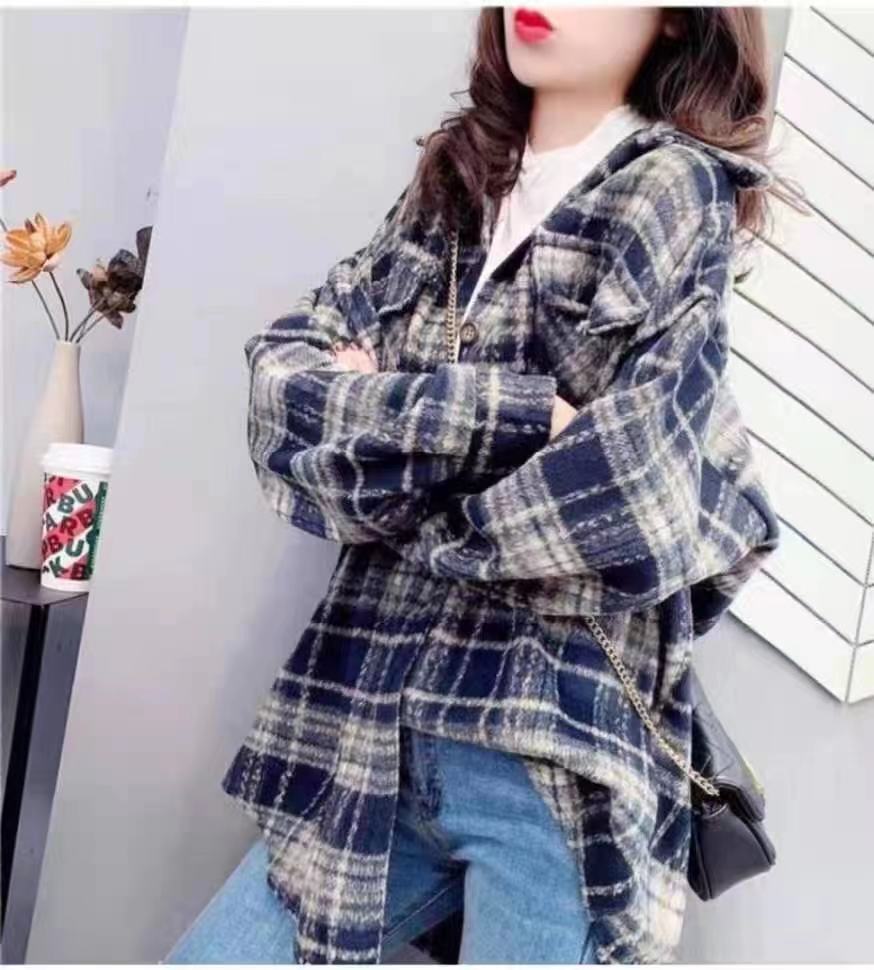 Korean Art Style Casual Cotton Jacket Shirt