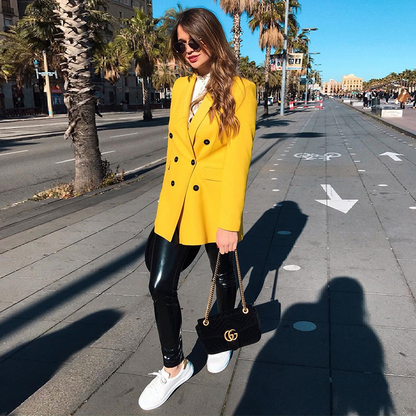 Veste blazer jaune