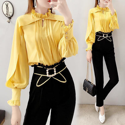 Two-piece Women's Shirt With Light Mature Style And Small Fragrance Style