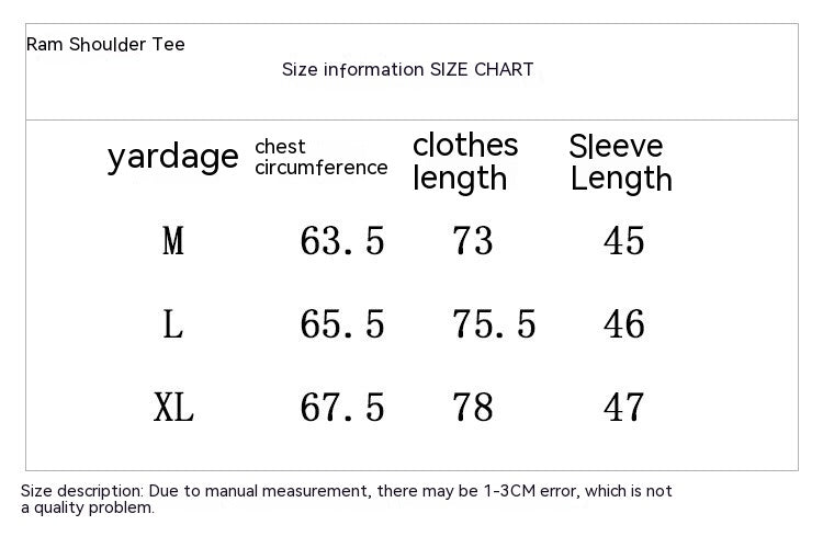 American Retro Contrast Color Letter Print Loose Short Sleeve