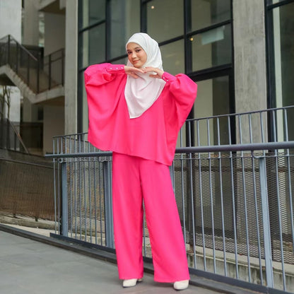 Traje de ocio suelto musulmán Traje de dos piezas malayo de Indonesia