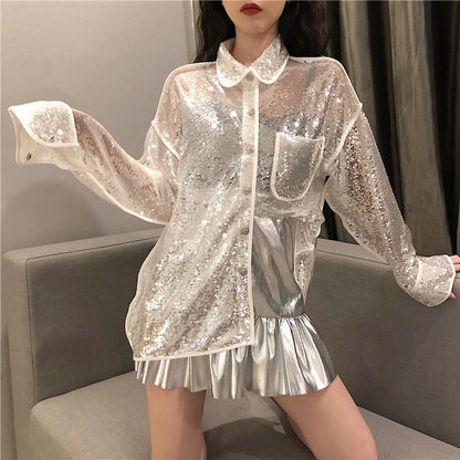 Women's Long-sleeved Shirt Clothes Top Trend