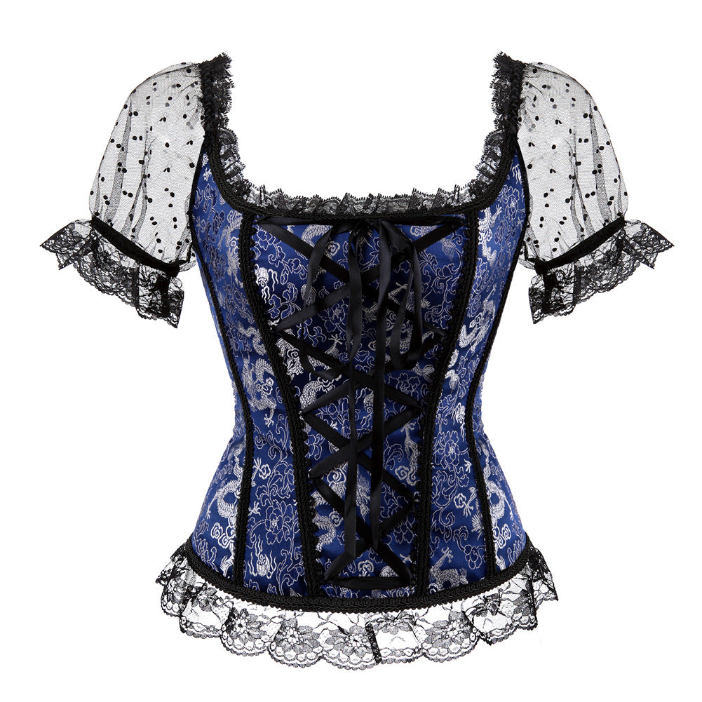 Fashion Lace Lace Sexy One Shoulder Ladies Corset