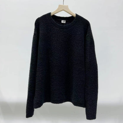 Idle Style Profile Round Neck Sweater Autumn And Winter Women