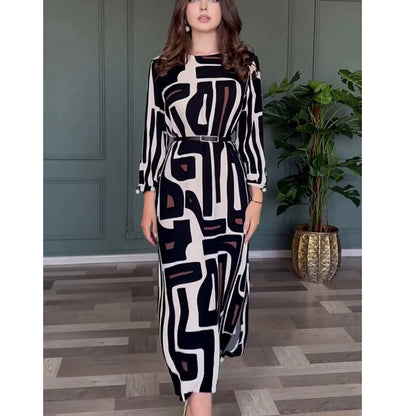 Fashion Printing Elegant Graceful Women's Dress