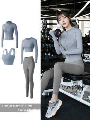 Long Sleeve Sports Yoga Suit Women