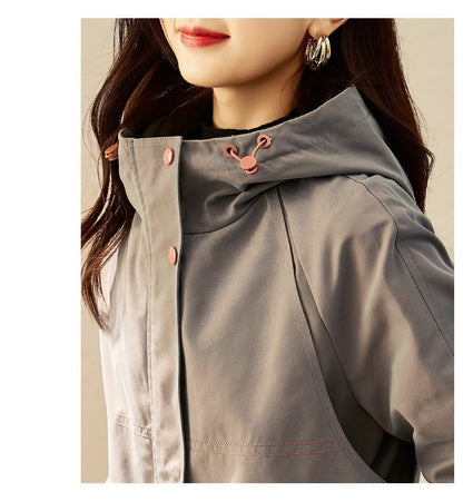 Women's Spring And Autumn Windbreaker Korean Fashion Overcoat