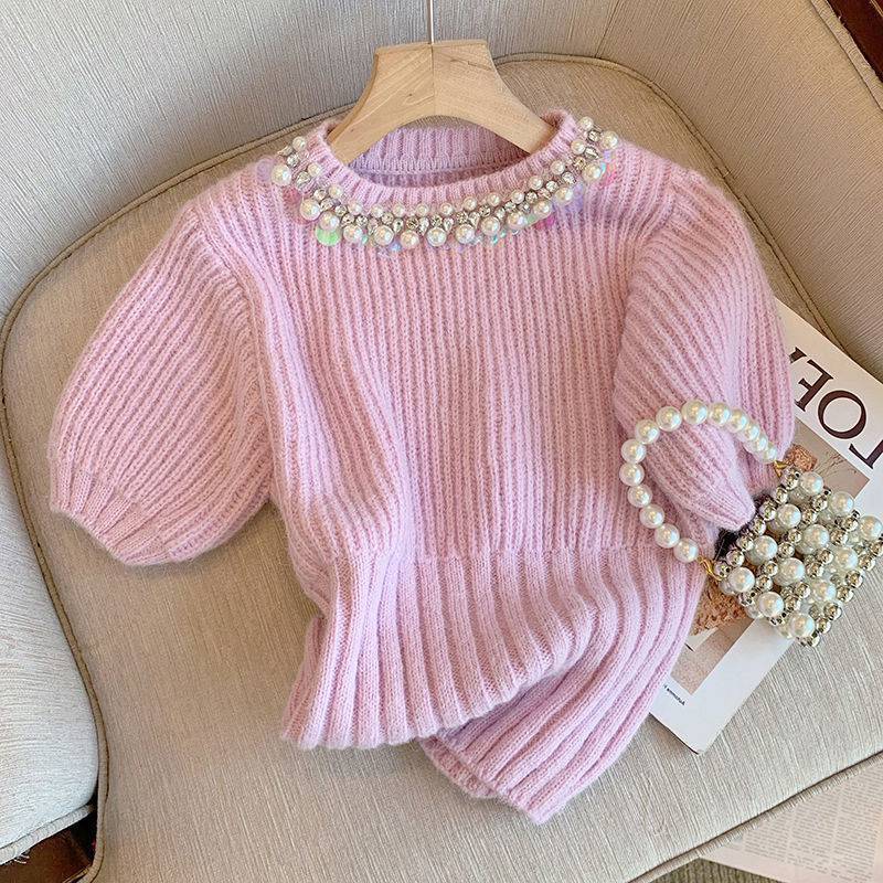 Loose Small Fragrance Style Short Outer Sweater