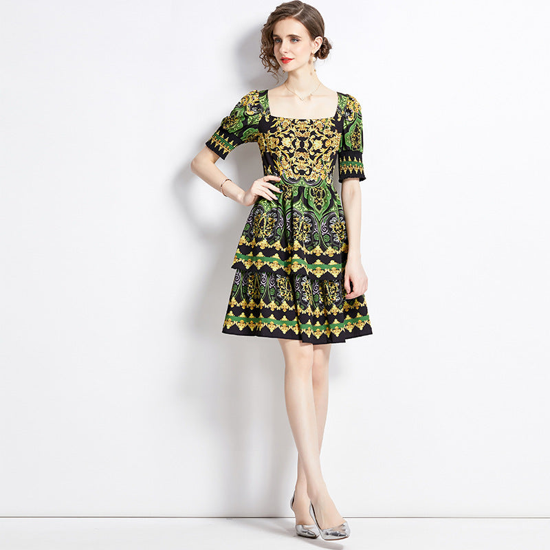 French Retro Dress Design Sense Niche