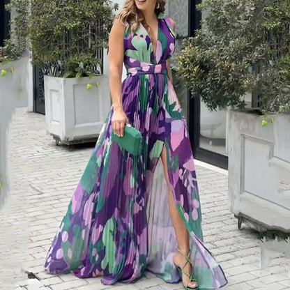 Vestido elegante largo suelto de nueva moda de otoño para mujer