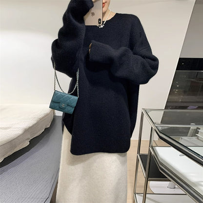 Loose-fitting Oversized Sweater Women's Top