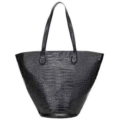 Crocodile Pattern Women's Tote Large Capacity Cylinder Advanced Sense