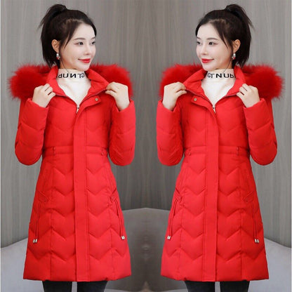 Women's Mid-length Down Cotton-padded Jacket