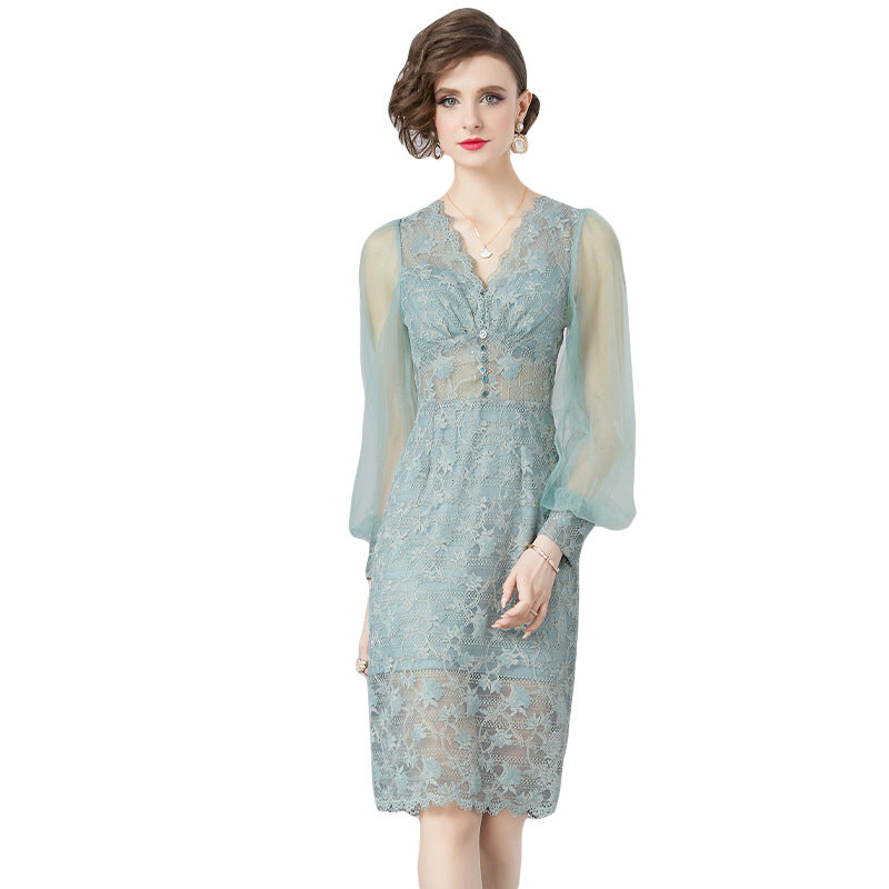 Lace Dress Women's Long Sleeve