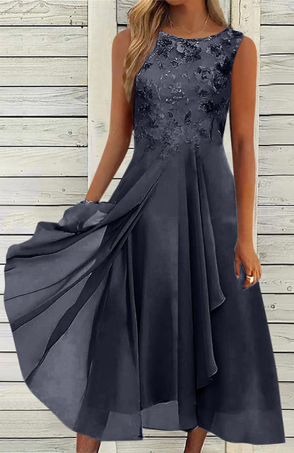 Lace Hollow-out Banquet Daily Dress